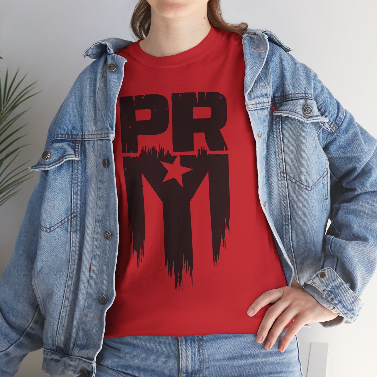 PR Mi Gente Puerto Rico Tee — Bold Black & White Boricua Pride