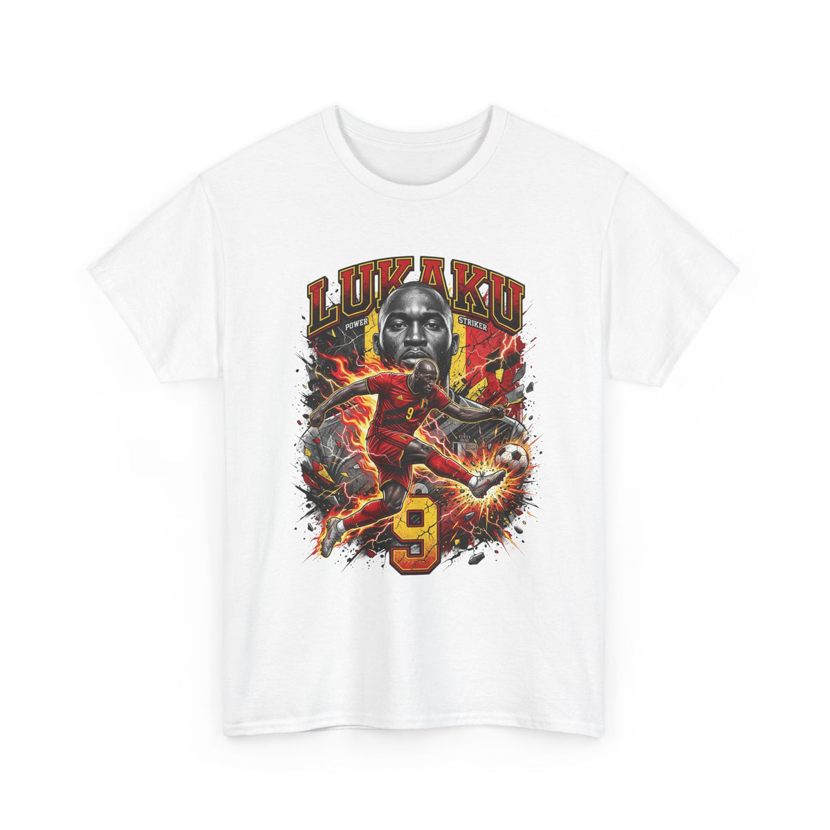 Lukaku #9 – Belgian Powerhouse T-Shirt