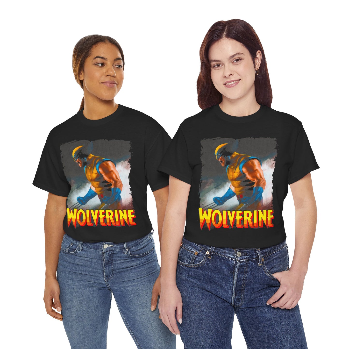 Wolverine Graphic Tee - Retro Comic Hero Shirt