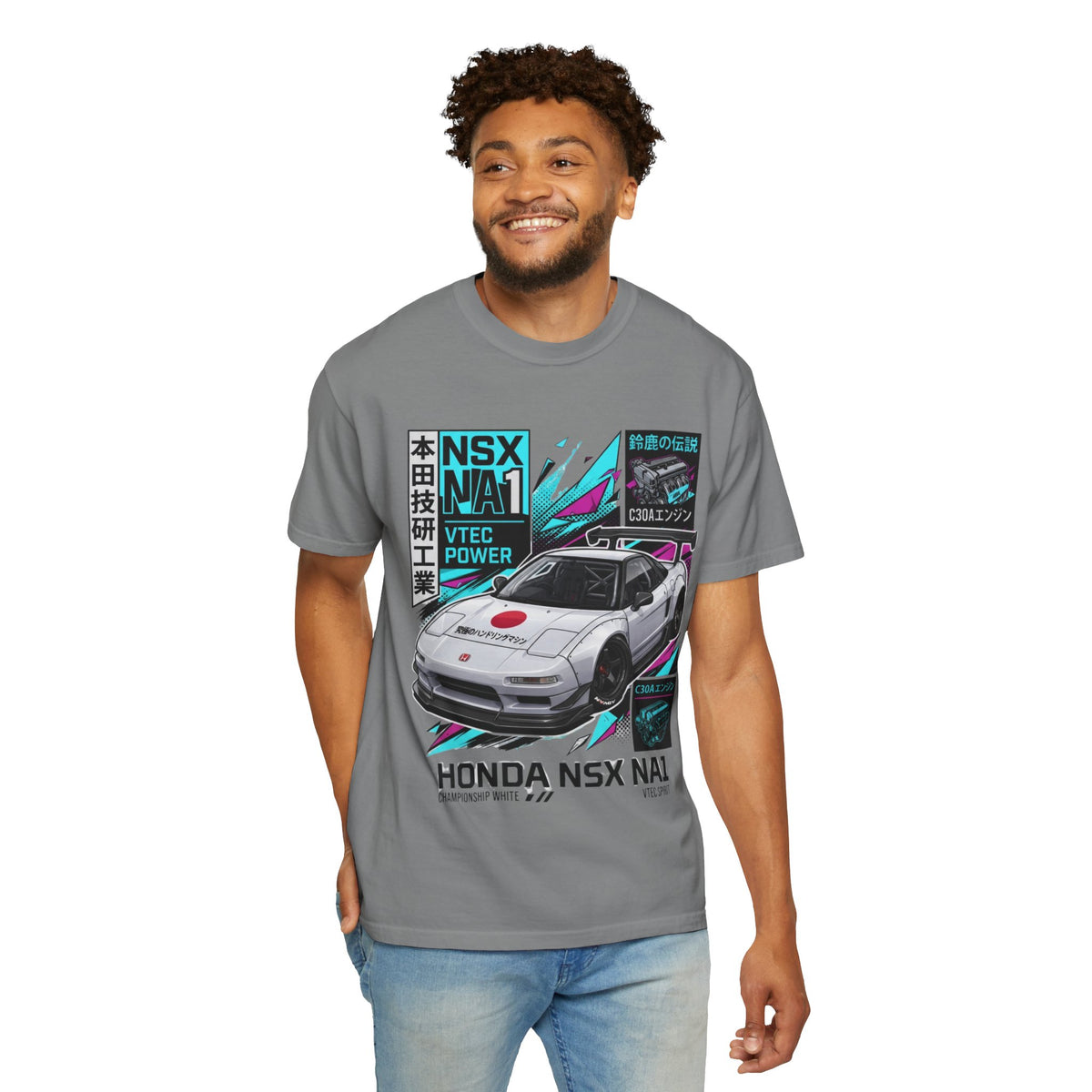 Honda NSX NA1 Retro JDM Car T-Shirt — VTEC Power Graphic Tee