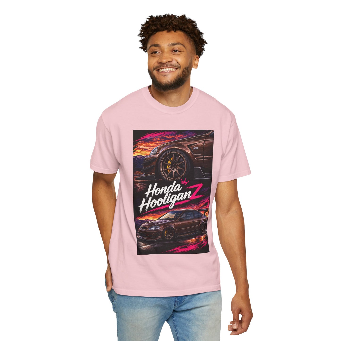 Honda HooliganZ T‑Shirt — Neon Coupe Graphic Tee