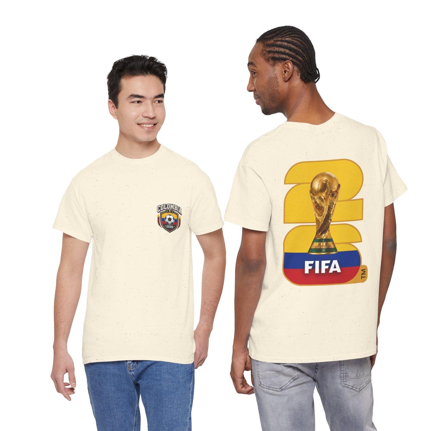 Colombia 2026 FIFA World Cup Fan Edition – Front & Back Premium Soccer T-Shirt