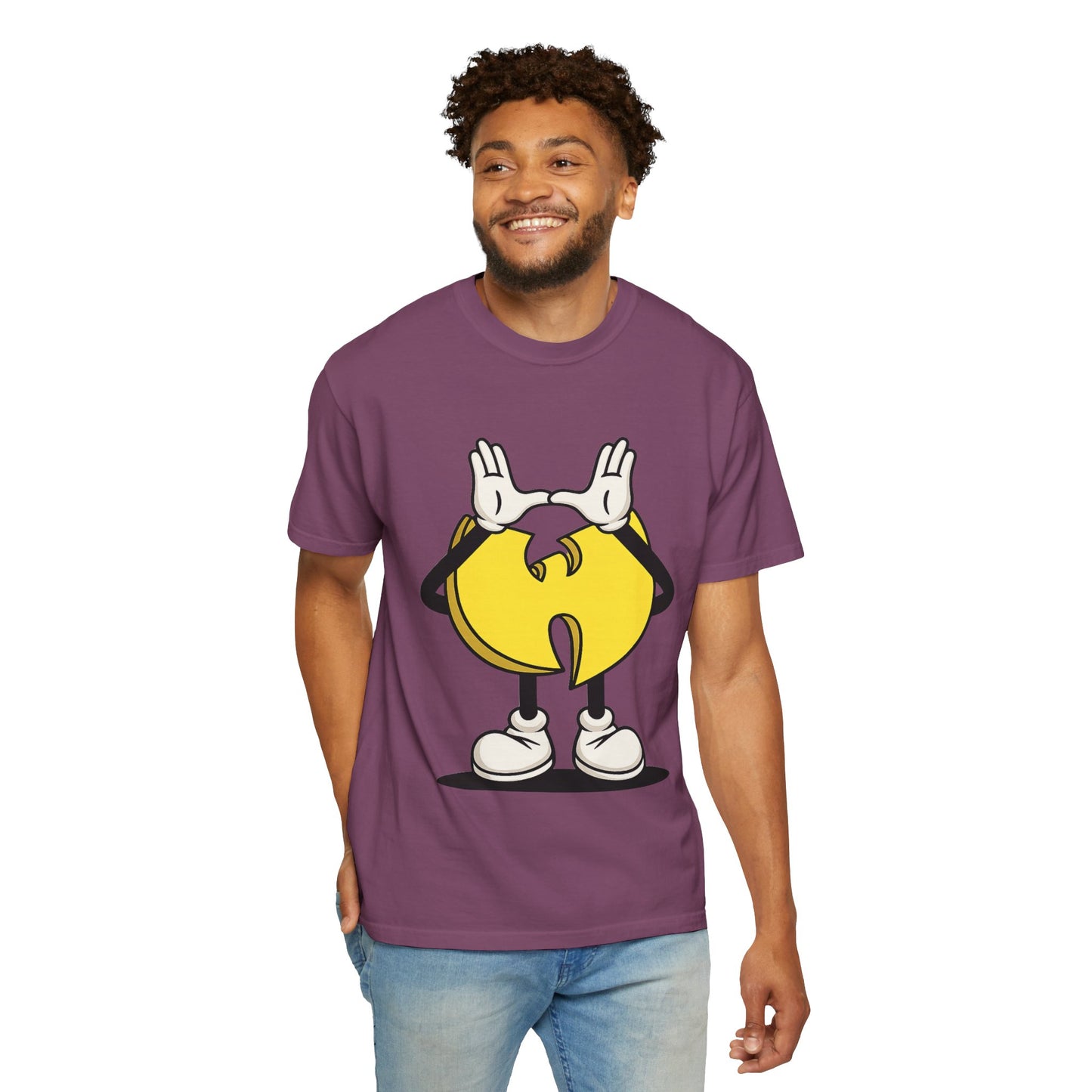 Wu-Tang Clan Inspired Cartoon "W" Hand Sign Graphic Tee