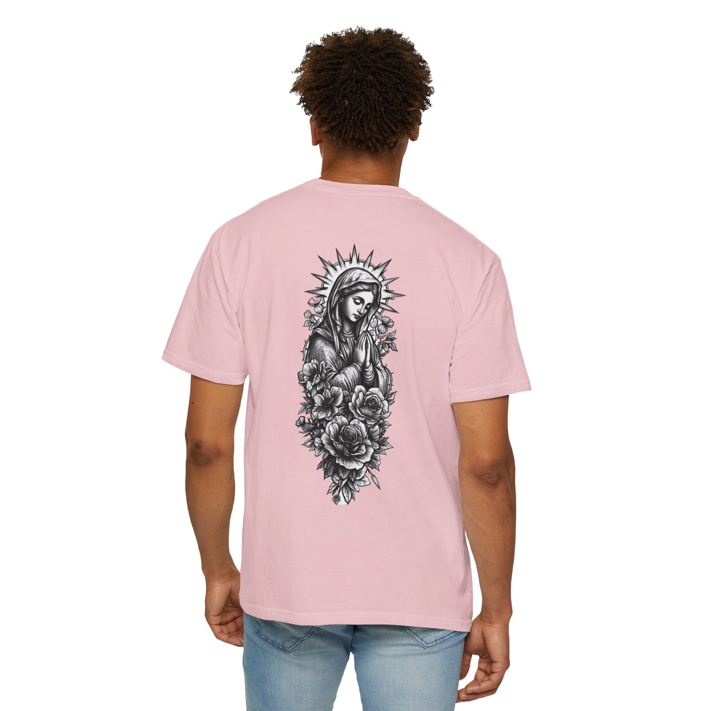 Madonna & Roses Gothic Religious Graphic Tee
