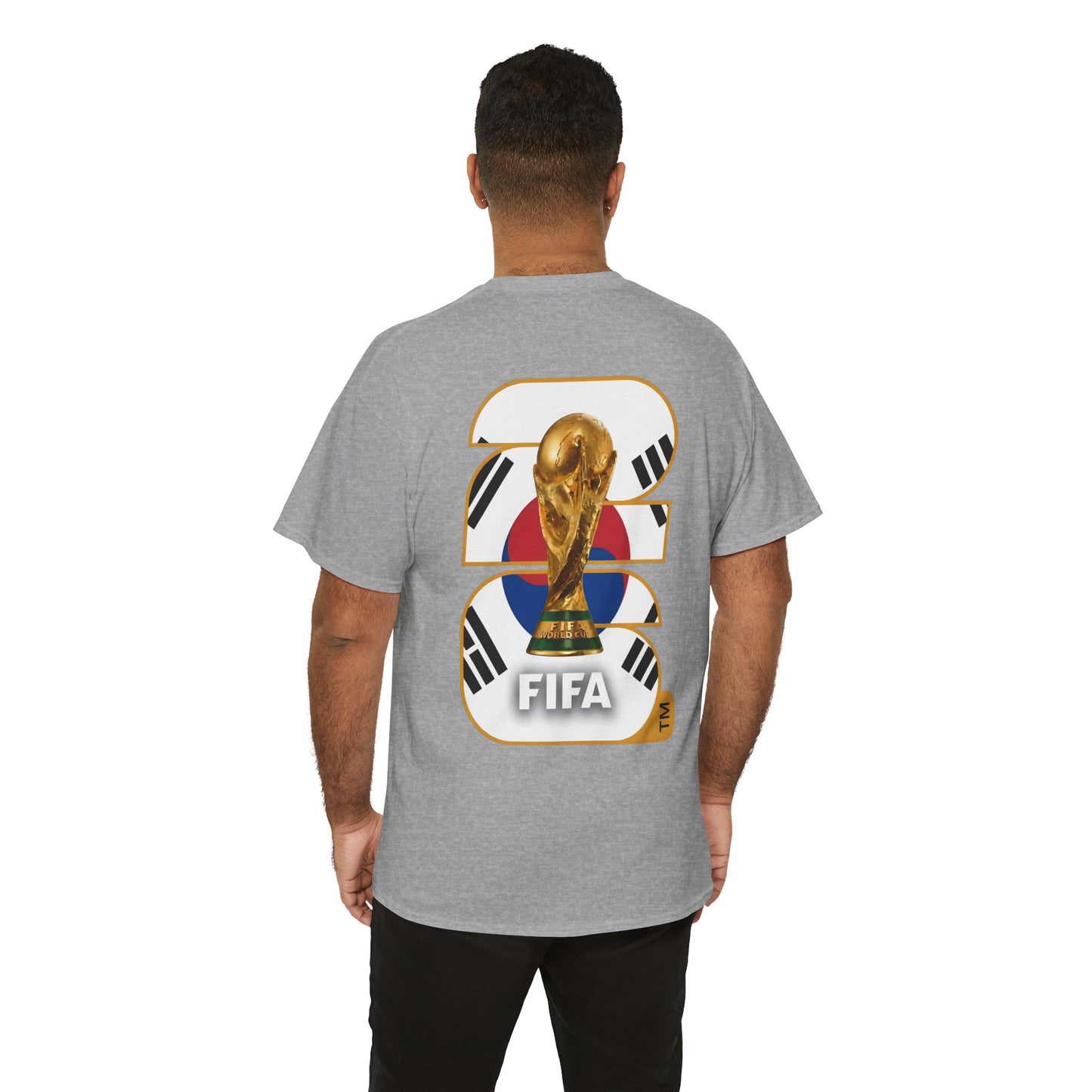 South Korea 2026 FIFA World Cup Fan Edition – Front Crest & Championship Back Graphic T-Shirt