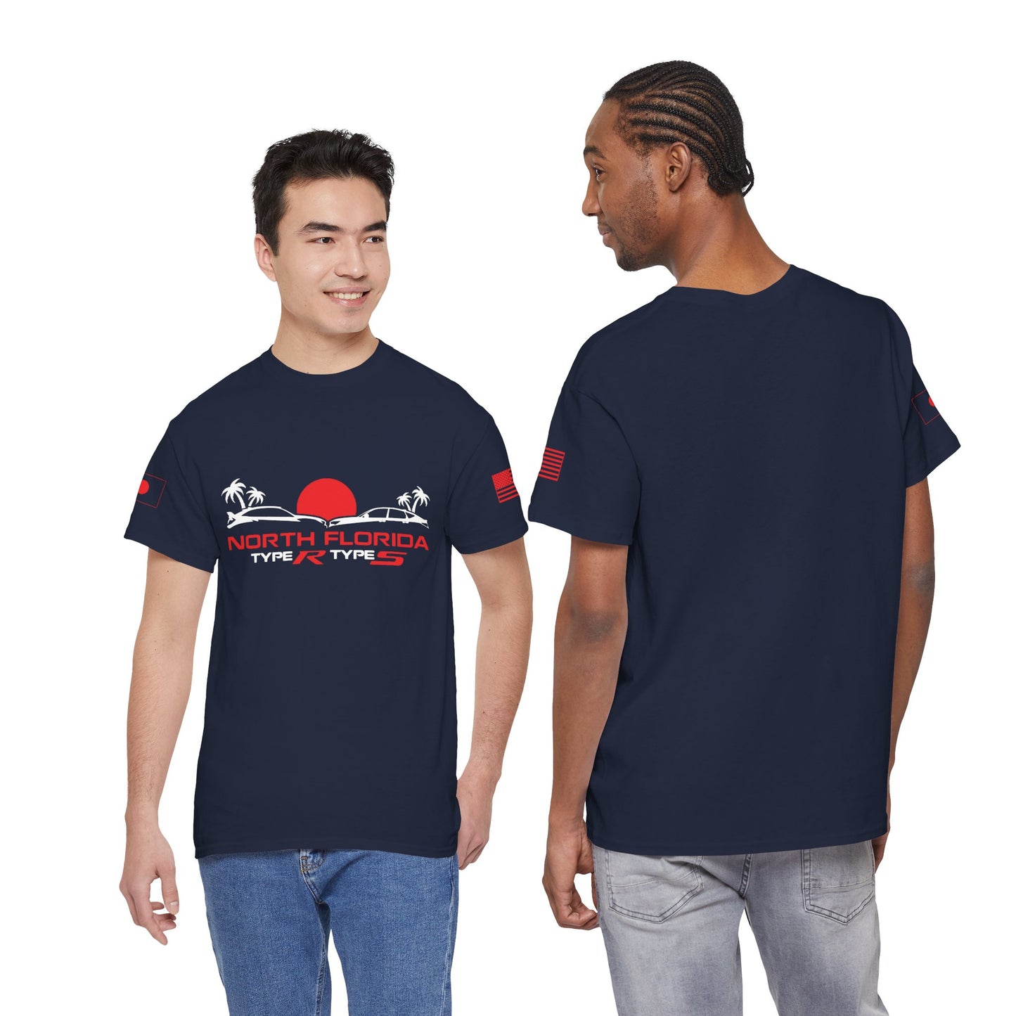 North Florida Type R Types T-Shirt — Retro Sunset Palm Beach Car Tee