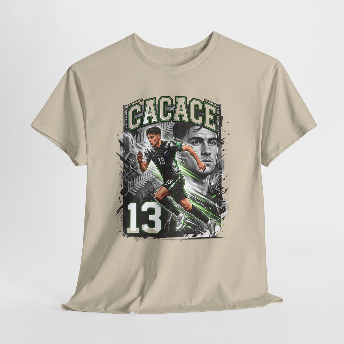 Cacace #13 – Kiwi Fullback Fury T-Shirt
