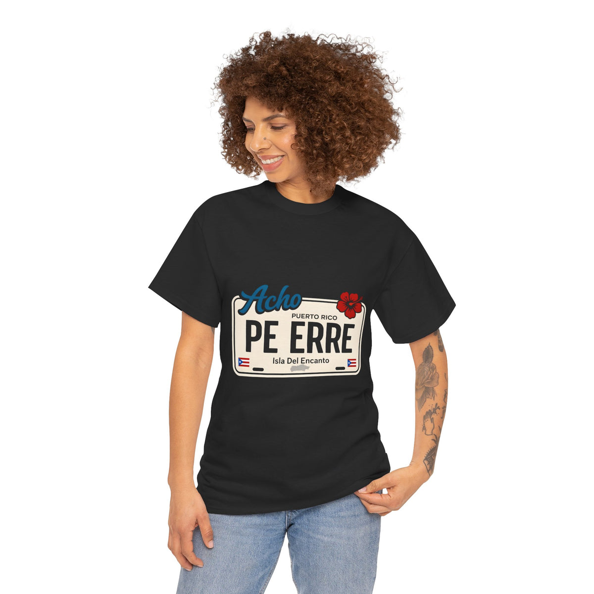 Acho PE ERRE Puerto Rico License Plate Tee — Isla Del Encanto Pride Shirt