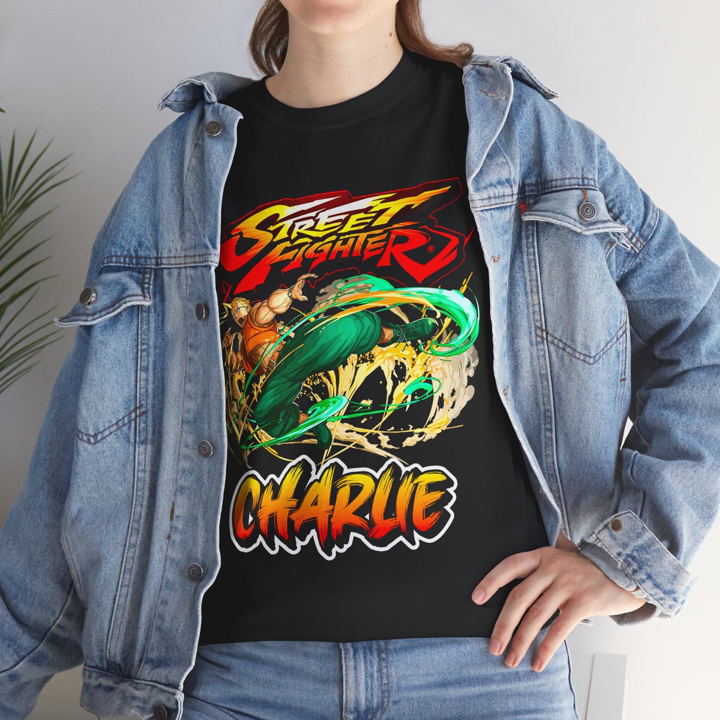 Street Fighter Charlie Dynamic Combat Artwork T-shirt