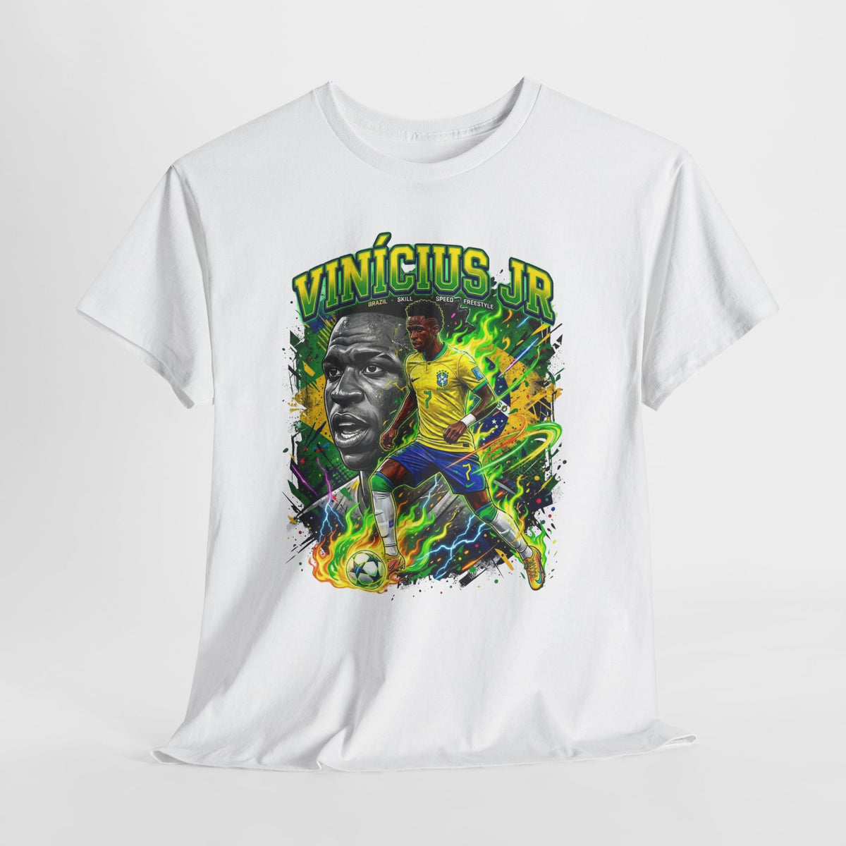 Vinícius Jr. #7 – Brazilian Fire T-Shirt