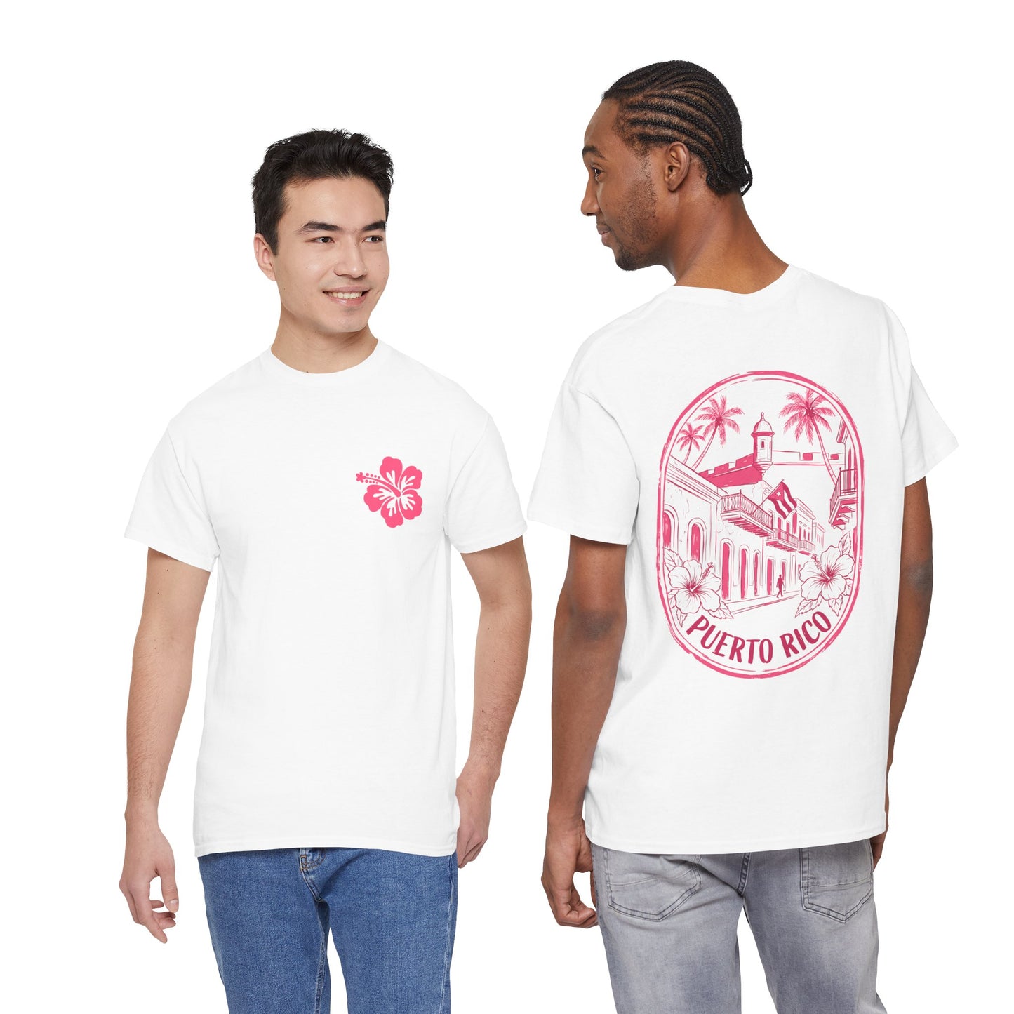 Puerto Rico Hibiscus T-Shirt — Vintage San Juan Beach Tee