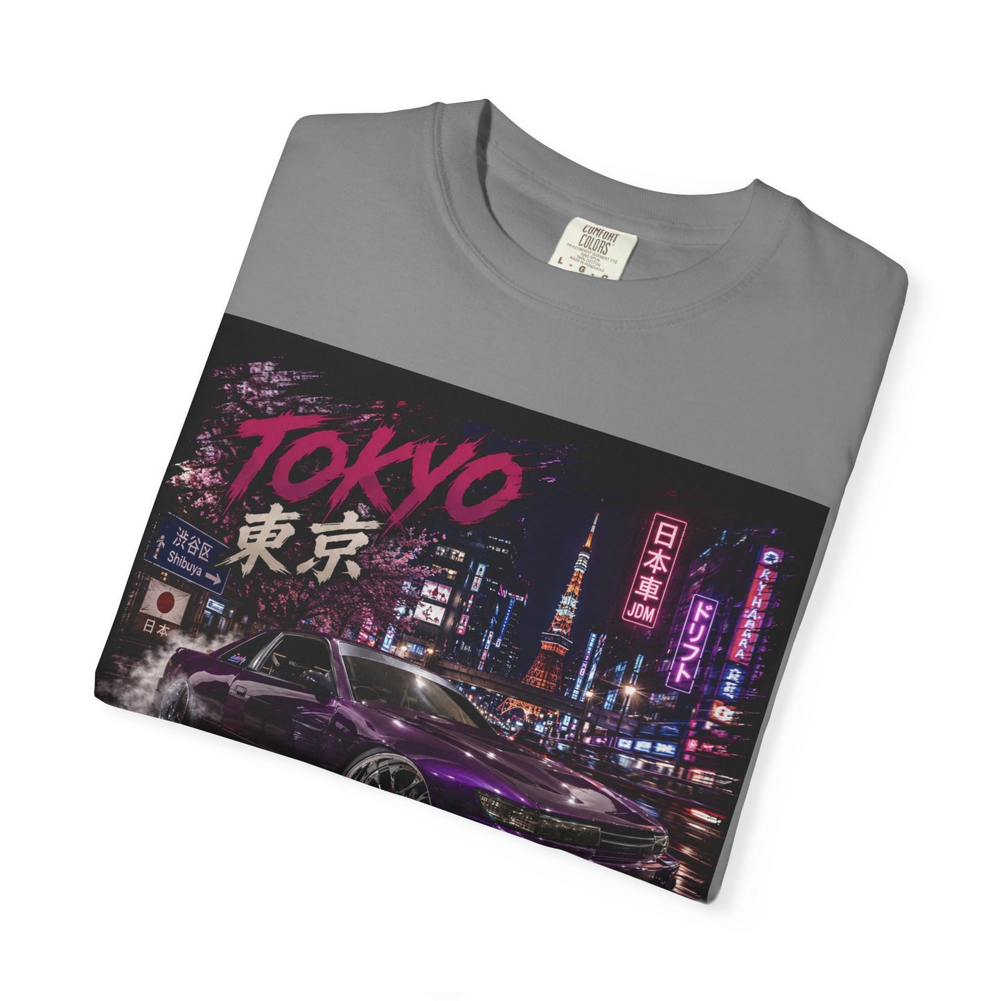 Tokyo Nightstreet Car T-Shirt — Neon JDM Retro Racing Tee