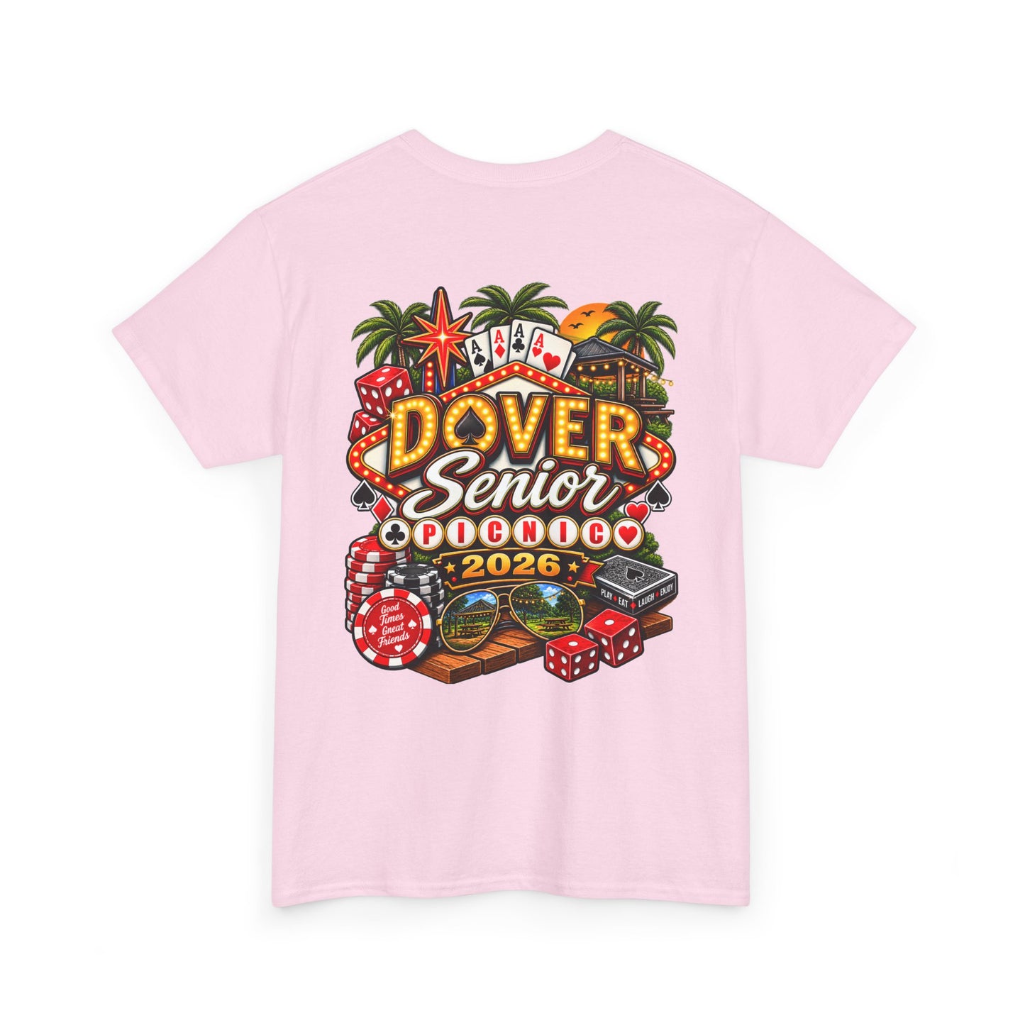Dover Senior Picnic 2026 – Vegas Nights Casino-Inspired Event T-Shirt