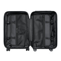Heavy Artillery Camouflage Suitcase – Neon Logo Travel Luggage
