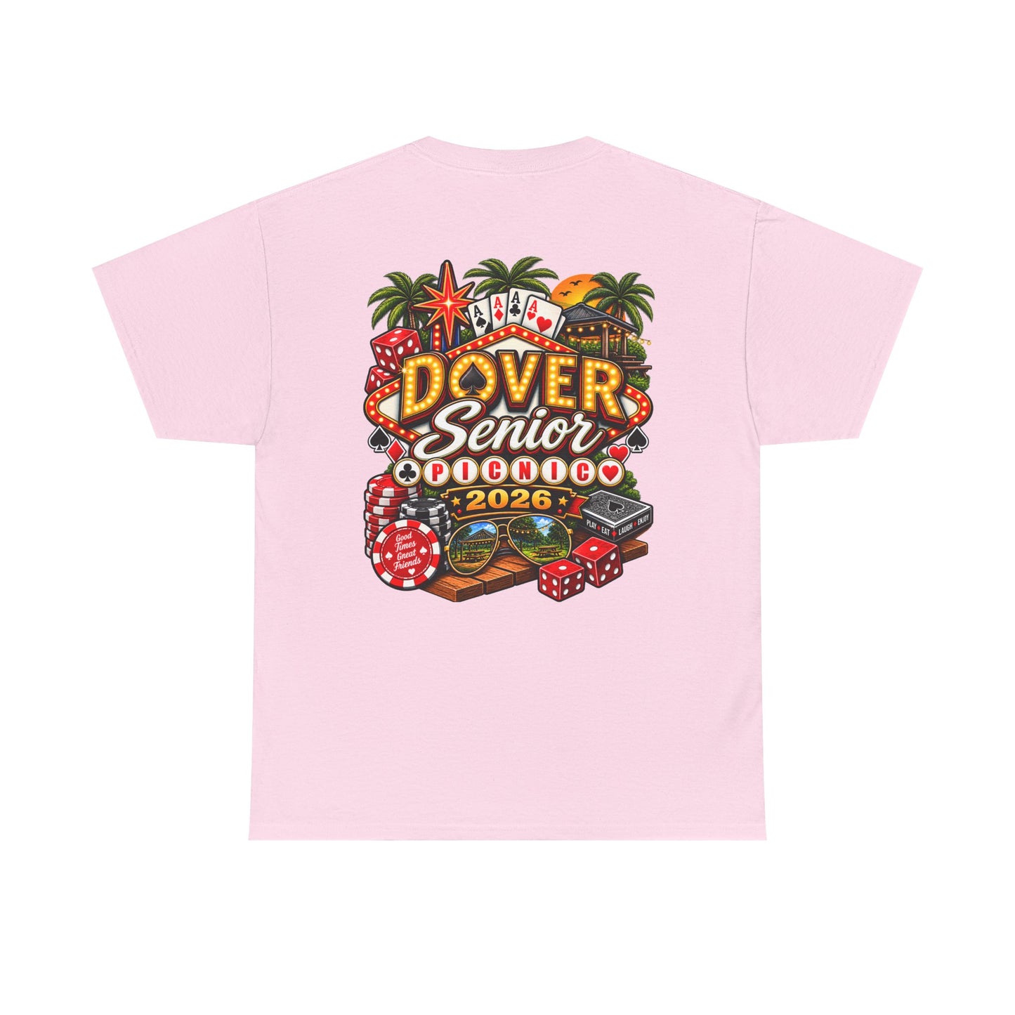 Dover Senior Picnic 2026 – Vegas Nights Casino-Inspired Event T-Shirt