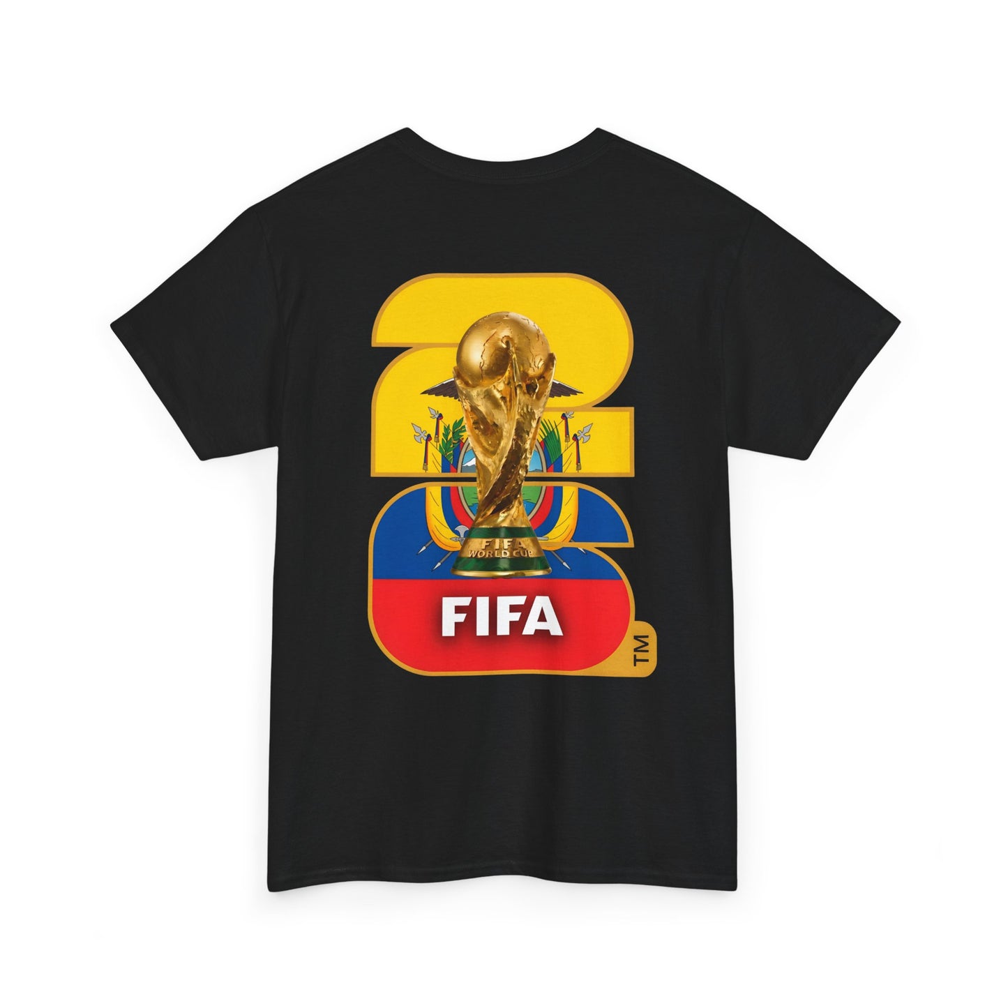 Ecuador 2026 FIFA World Cup Fan Edition – Front Crest & Championship Back Graphic T-Shirt