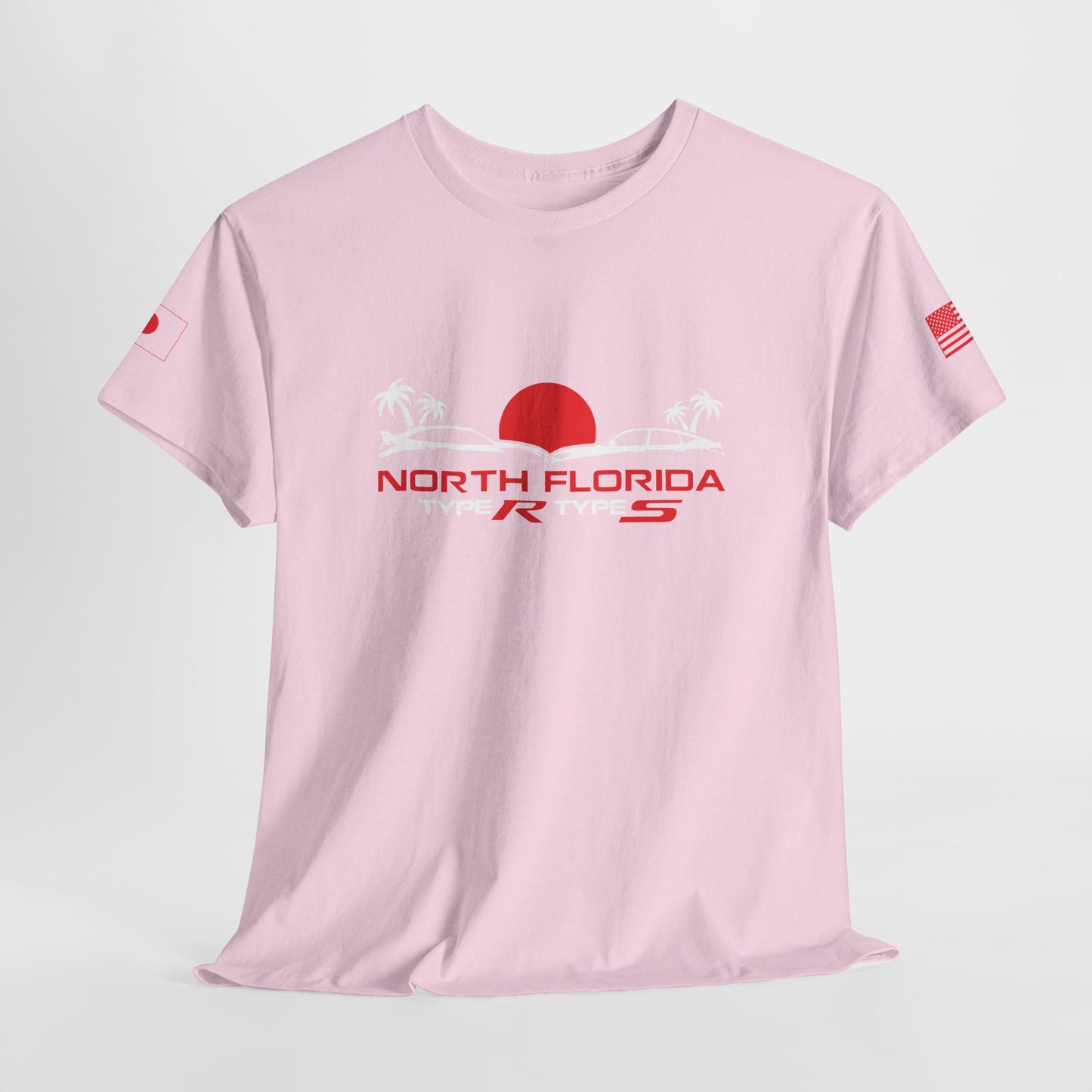 North Florida Type R Types T-Shirt — Retro Sunset Palm Beach Car Tee