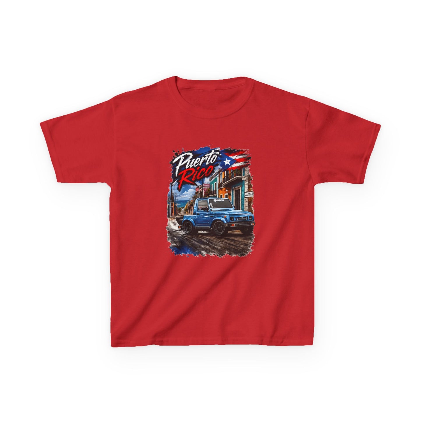 Kids T‑Shirt — Puerto Rico Vintage Suzuki (Puerto Rico & flag)