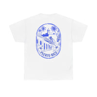 Puerto Rico Streets Tee — Handwritten Logo & Old San Juan Back Illustration