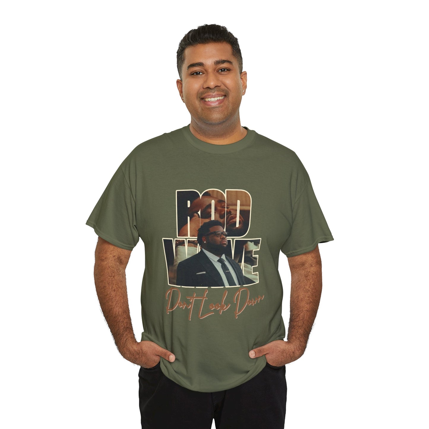 Rod Wave “Don’t Look Down” Vintage Hip-Hop Portrait T-Shirt Design