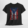 Puerto Rico Town Map Tee — "De Aquí, De Todos Lados" Typography Tribute