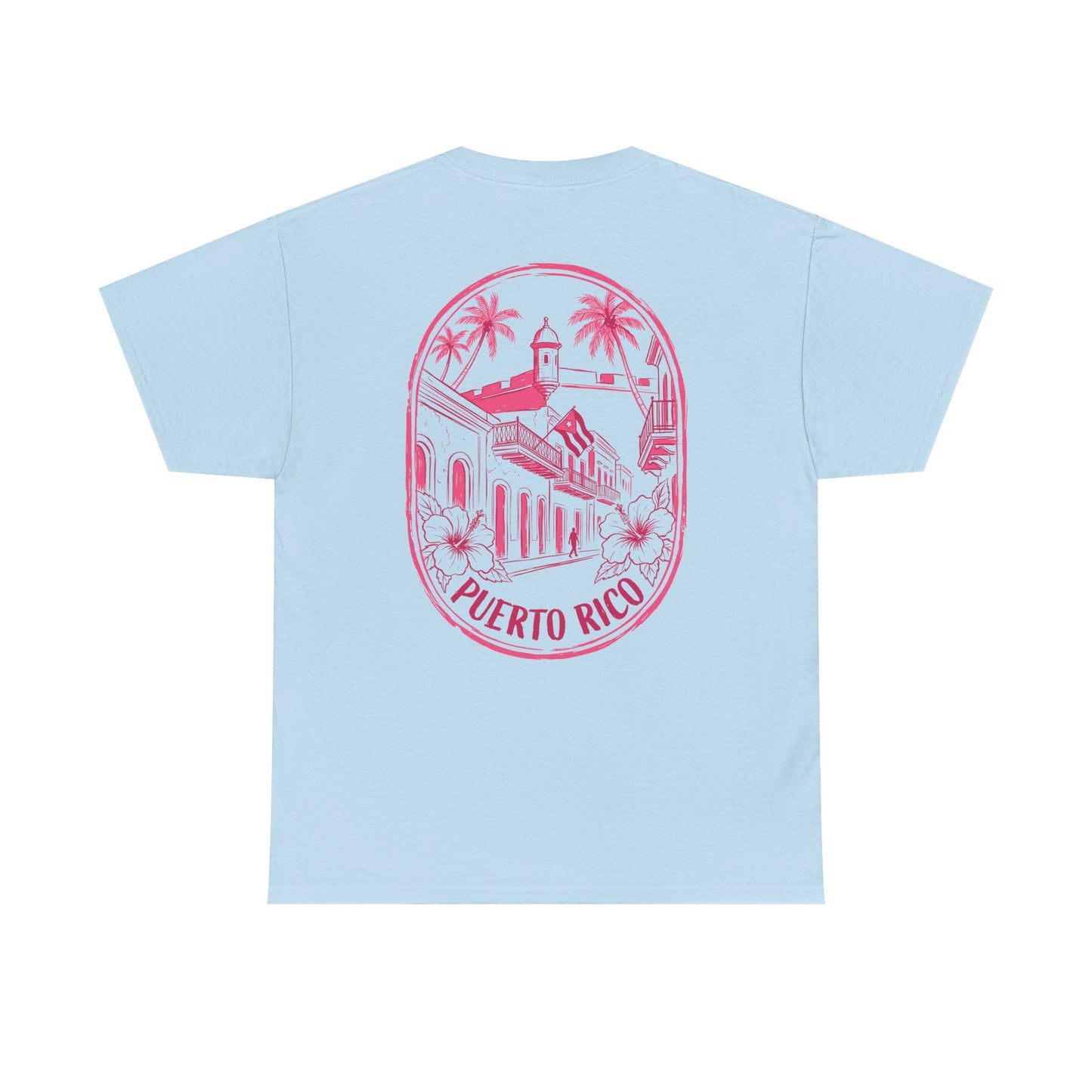 Puerto Rico Hibiscus T-Shirt — Vintage San Juan Beach Tee