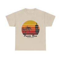 Puerto Rico Sunset T-Shirt – Isla Del Encanto Vintage Palm Tee