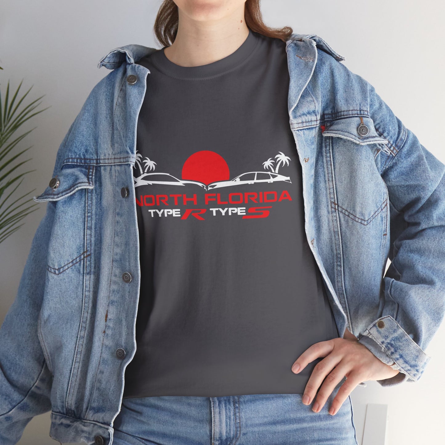 North Florida Type R Types T-Shirt — Retro Sunset Palm Beach Car Tee