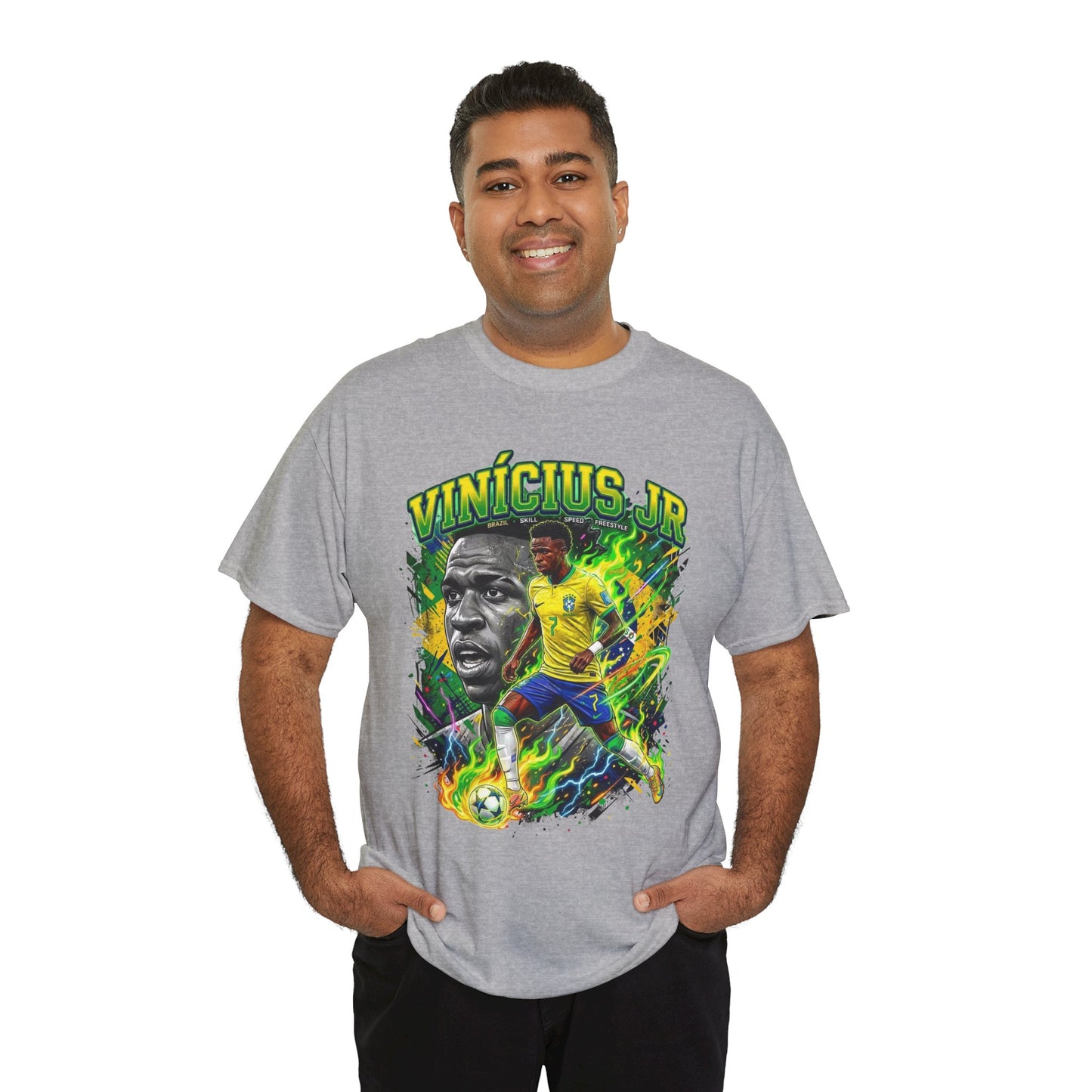 Vinícius Jr. #7 – Brazilian Fire T-Shirt