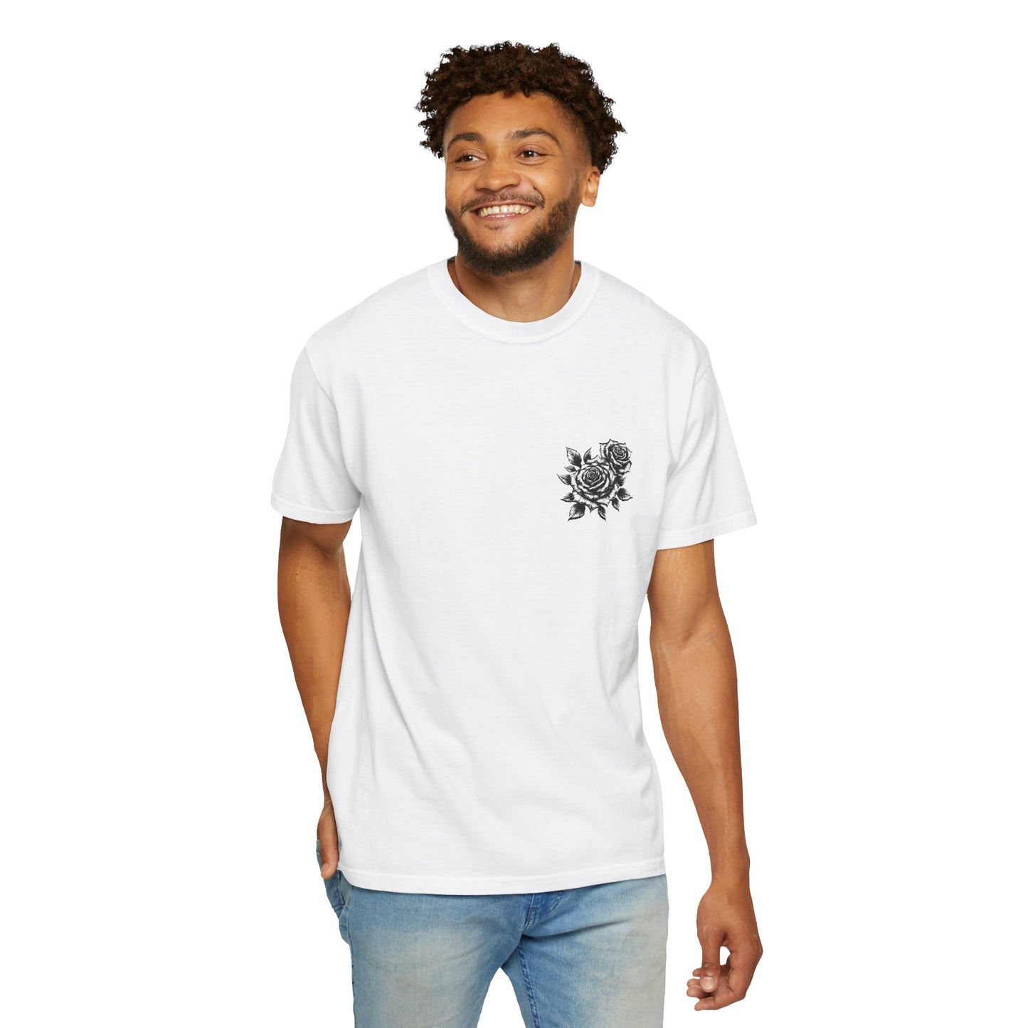 T-Shirt - Vintage Virgin Mary & Roses Graphic Tee
