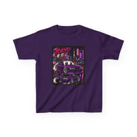 Kids Tokyo Night Drift Tee — Retro Neon City Racing Graphic