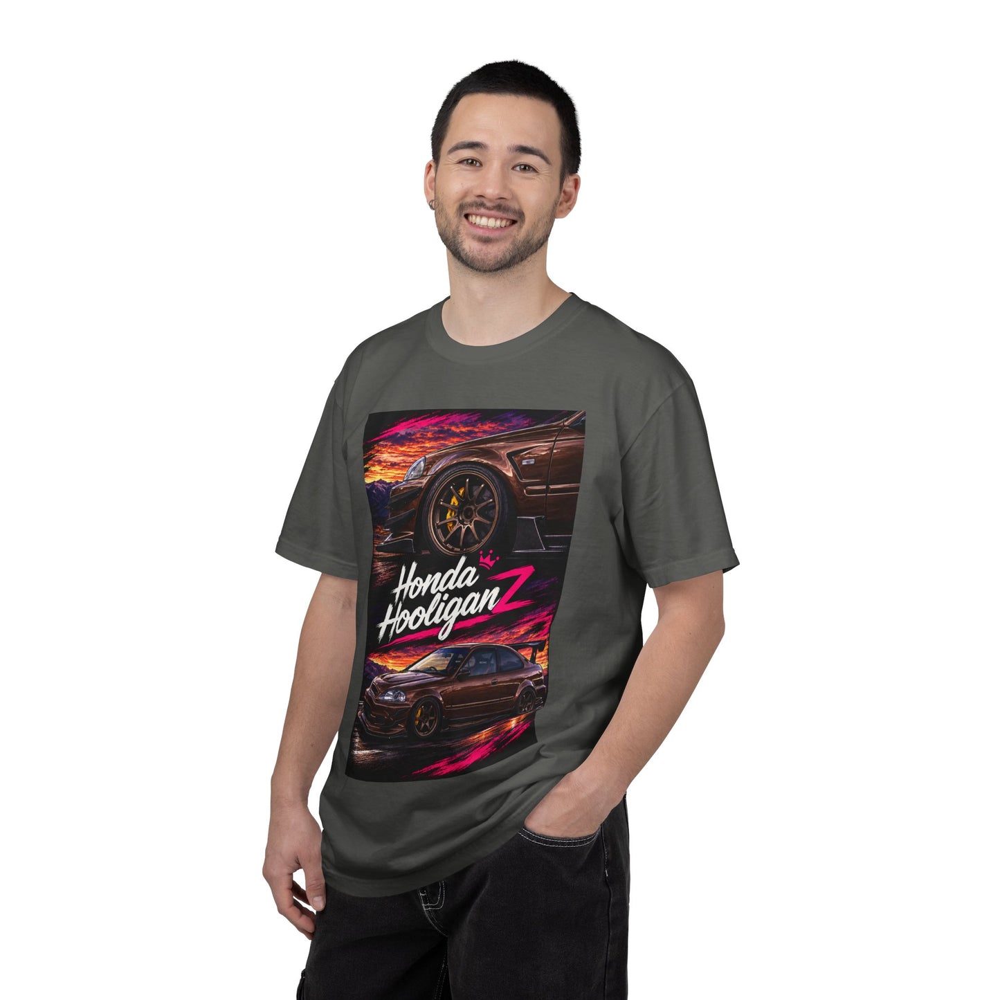 Honda HooliganZ T‑Shirt — Neon Coupe Graphic Tee