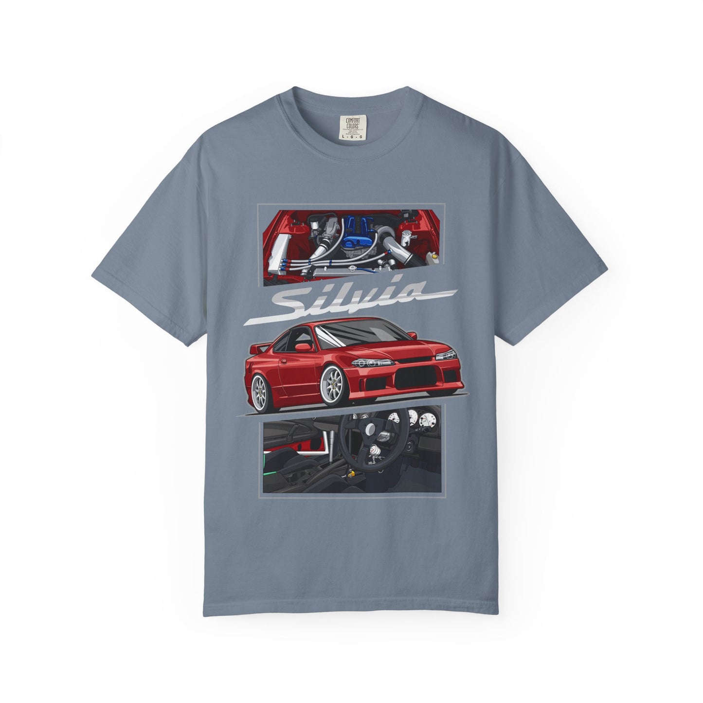 Silvia Sports Car Technical IllustrationT-shirt
