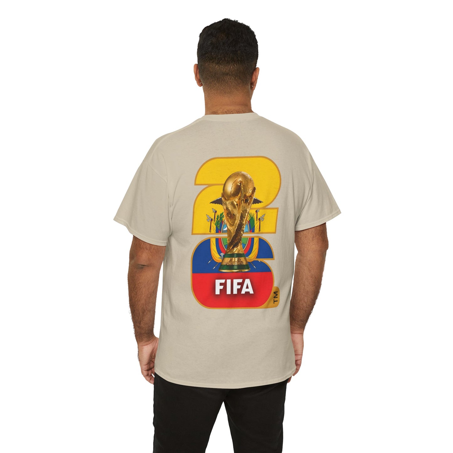Ecuador 2026 FIFA World Cup Fan Edition – Front Crest & Championship Back Graphic T-Shirt