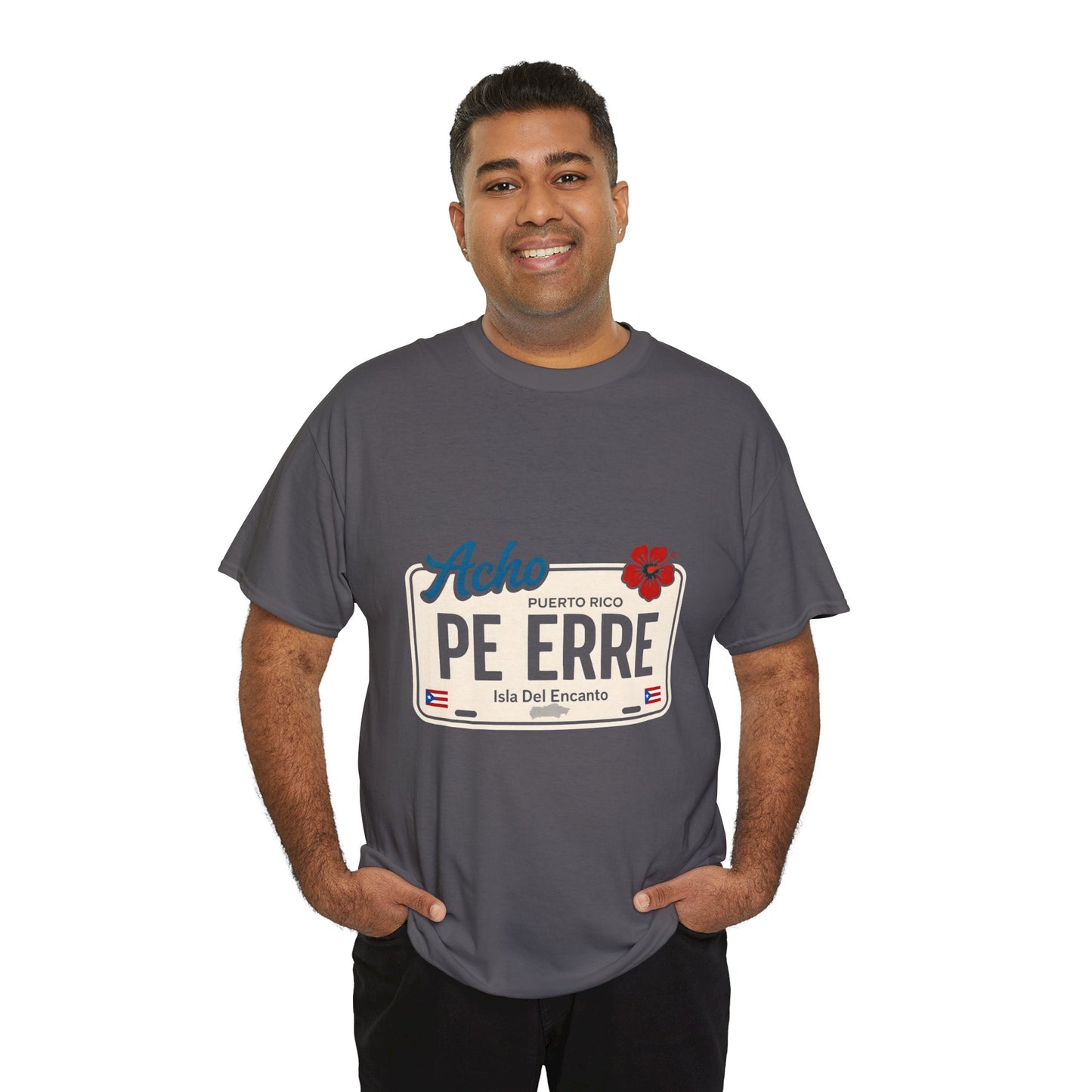 Acho PE ERRE Puerto Rico License Plate Tee — Isla Del Encanto Pride Shirt