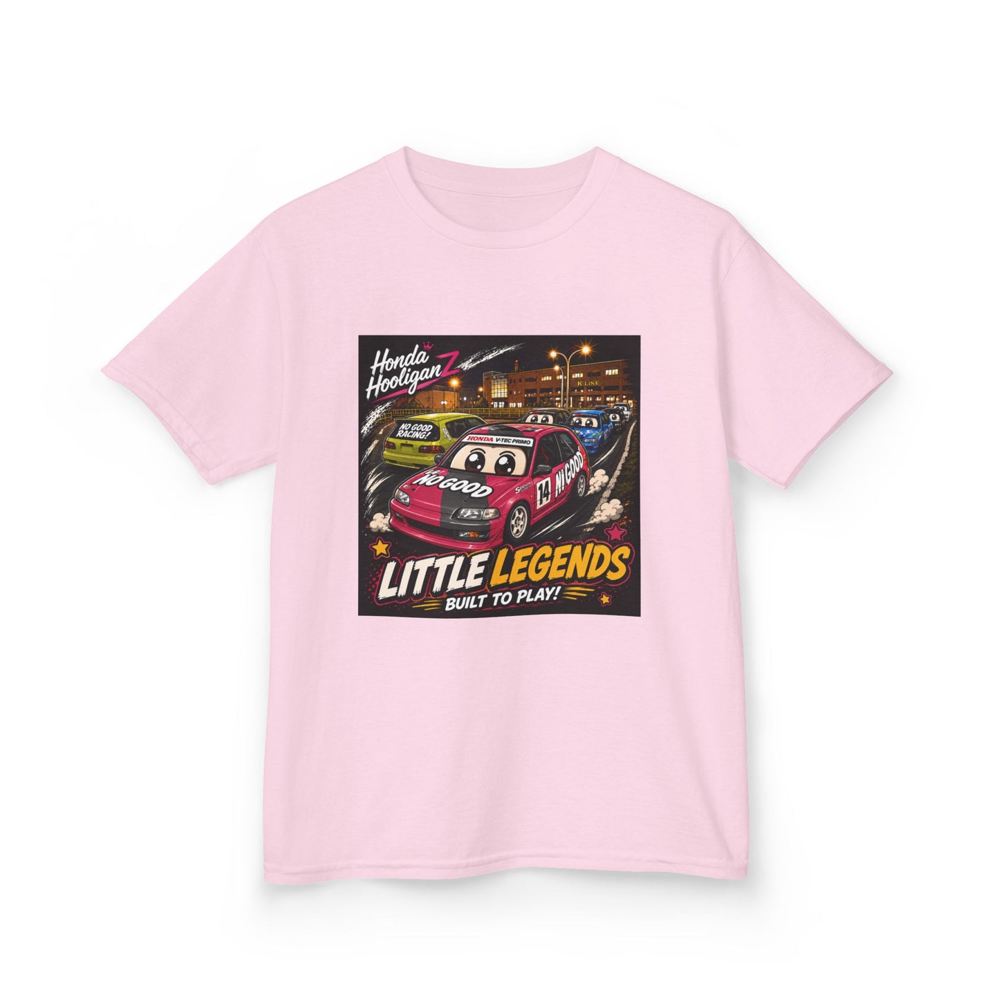 Kids Tee — 'Little Legends: Built to Play' Vintage Race Car Graphic