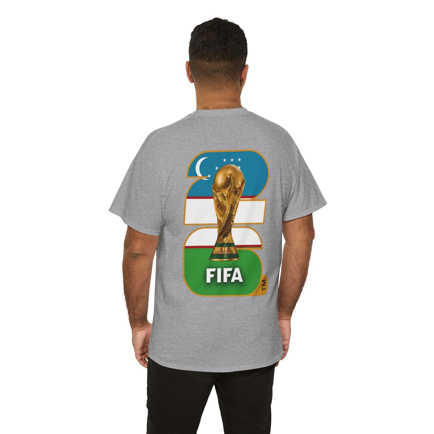 Uzbekistan 2026 FIFA World Cup Fan Edition – Front Crest & Championship Back Graphic T‑Shirt
