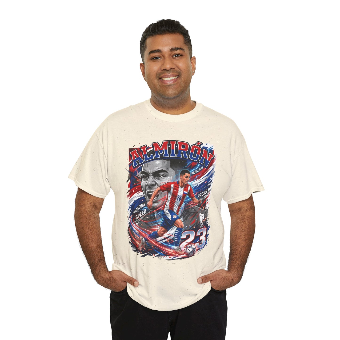 Almirón #23 – Paraguay Speed & Press T-Shirt