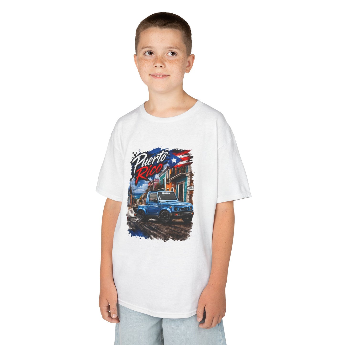 Kids T‑Shirt — Puerto Rico Vintage Suzuki (Puerto Rico & flag)