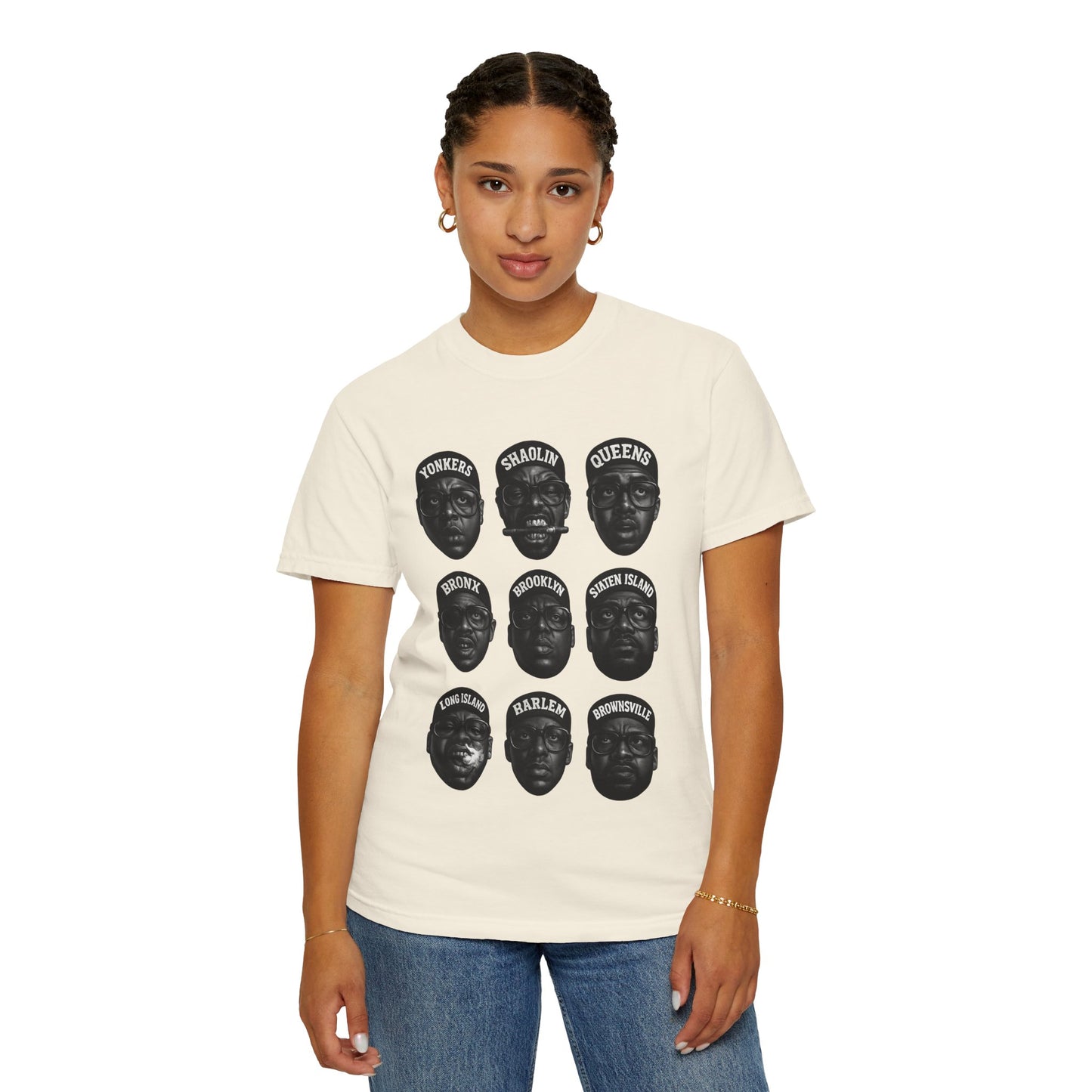 Hip-Hop Legends – Nine Icons of New York Rap | Black & White Tribute Tee
