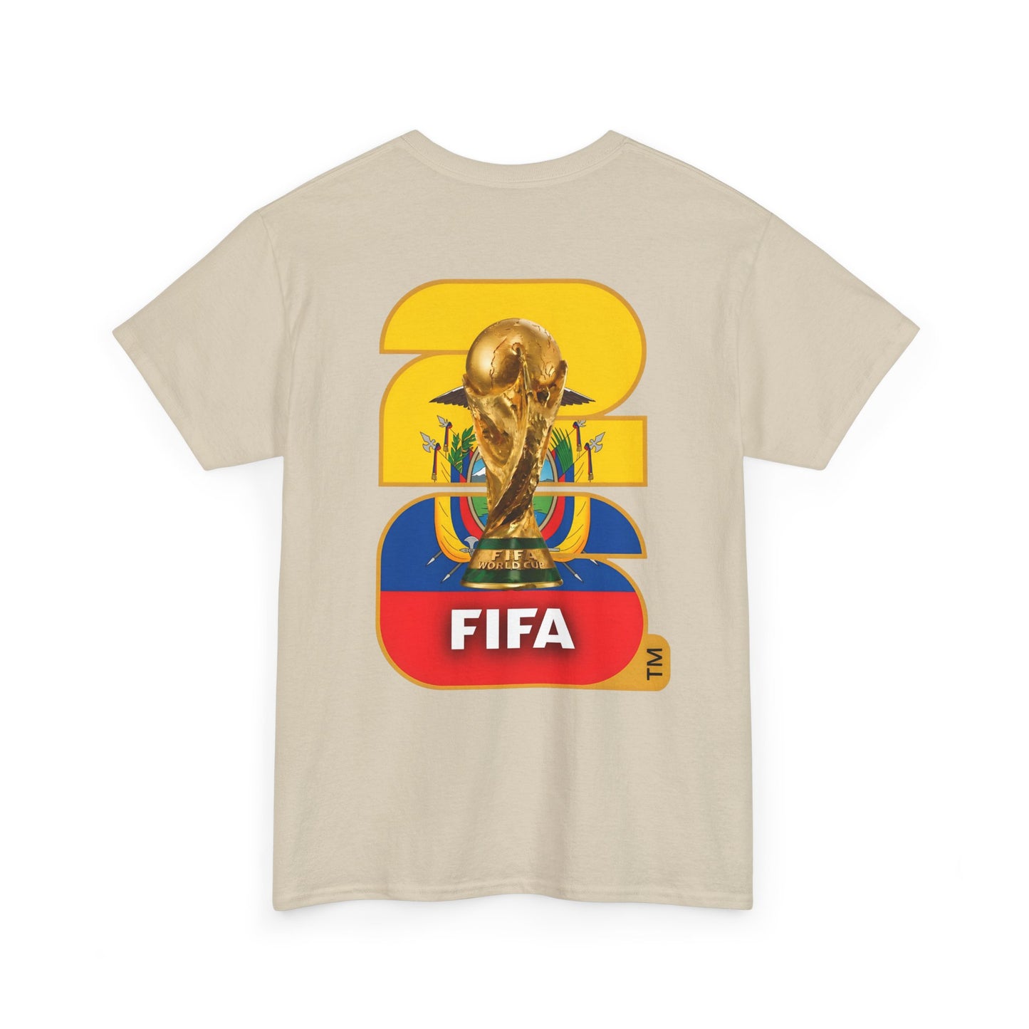 Ecuador 2026 FIFA World Cup Fan Edition – Front Crest & Championship Back Graphic T-Shirt