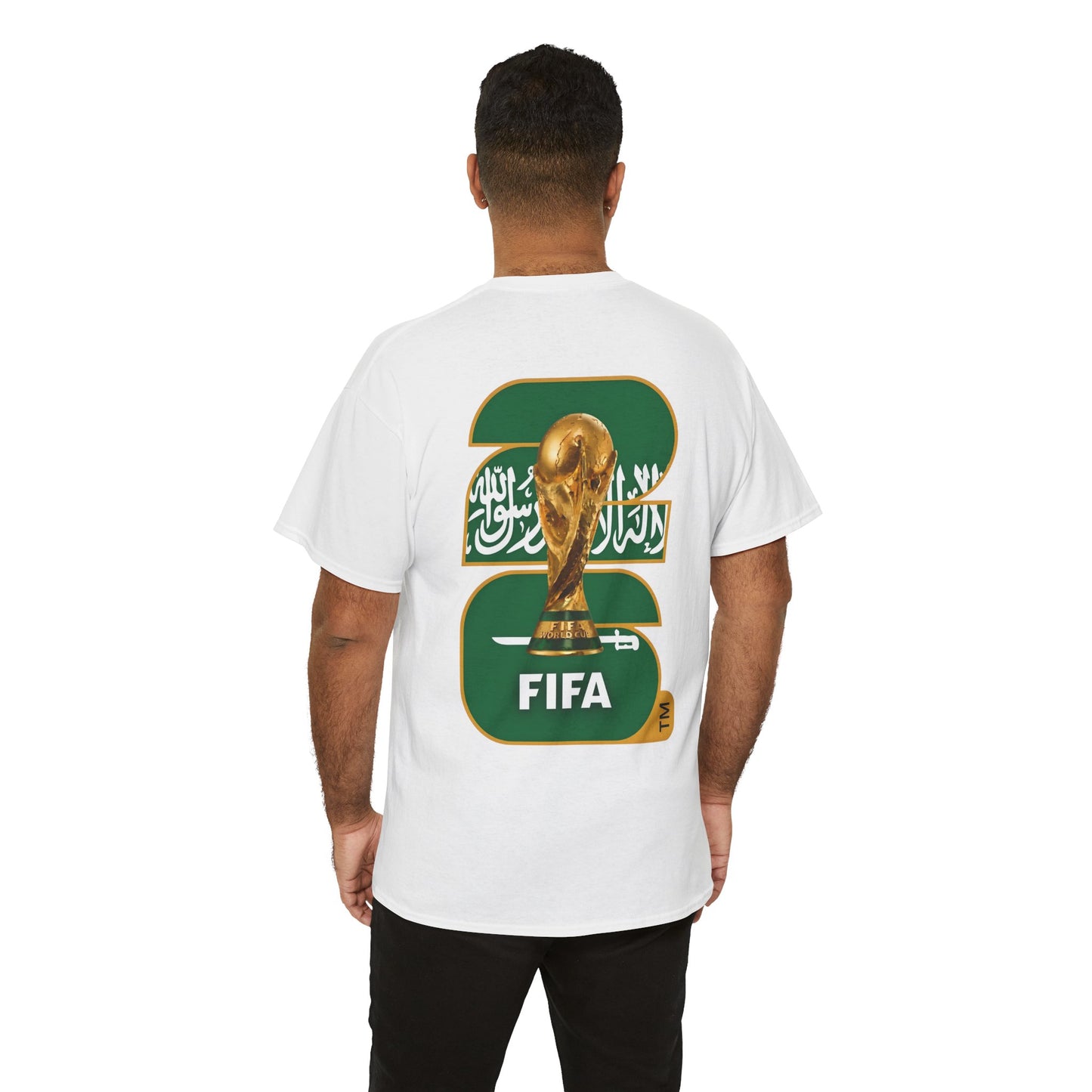 Saudi Arabia 2026 FIFA World Cup Fan Edition – Front Crest & Championship Back Graphic T‑Shirt