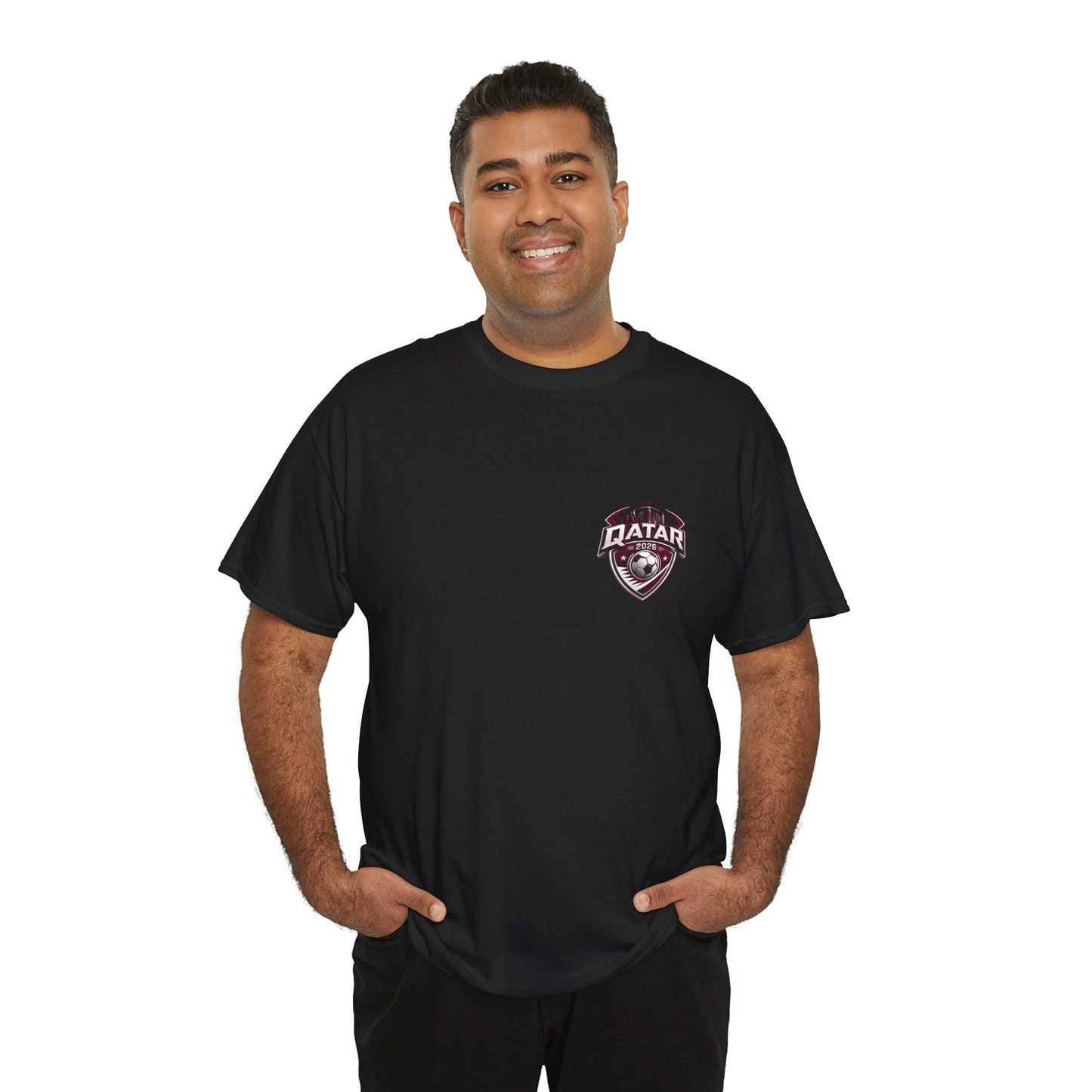 Qatar 2026 FIFA World Cup Fan Edition – Front Crest & Championship Back Graphic T-Shirt