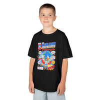 Kids Tee — 'Blue Blur Adventures' Retro Comic Graphic Shirt