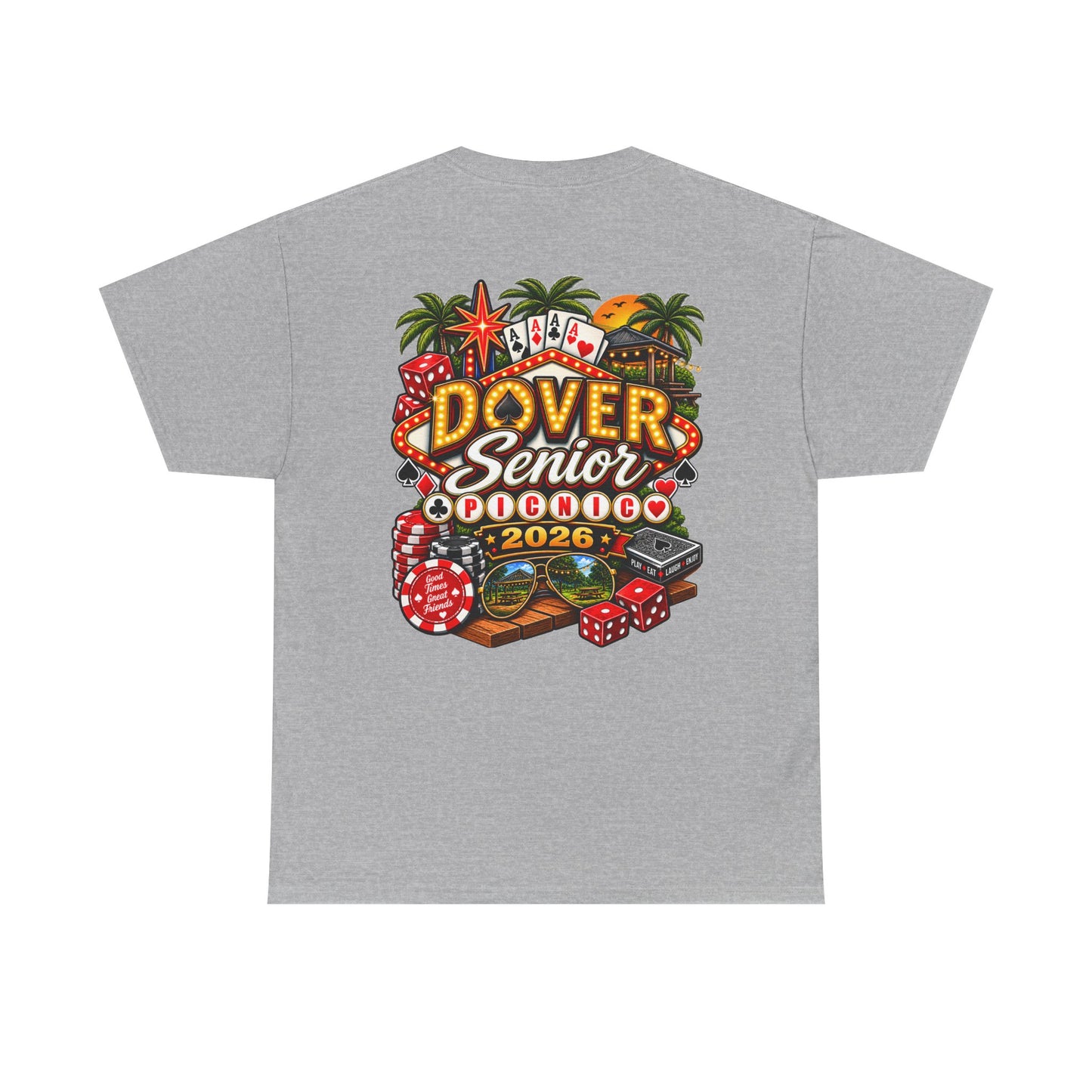 Dover Senior Picnic 2026 – Vegas Nights Casino-Inspired Event T-Shirt