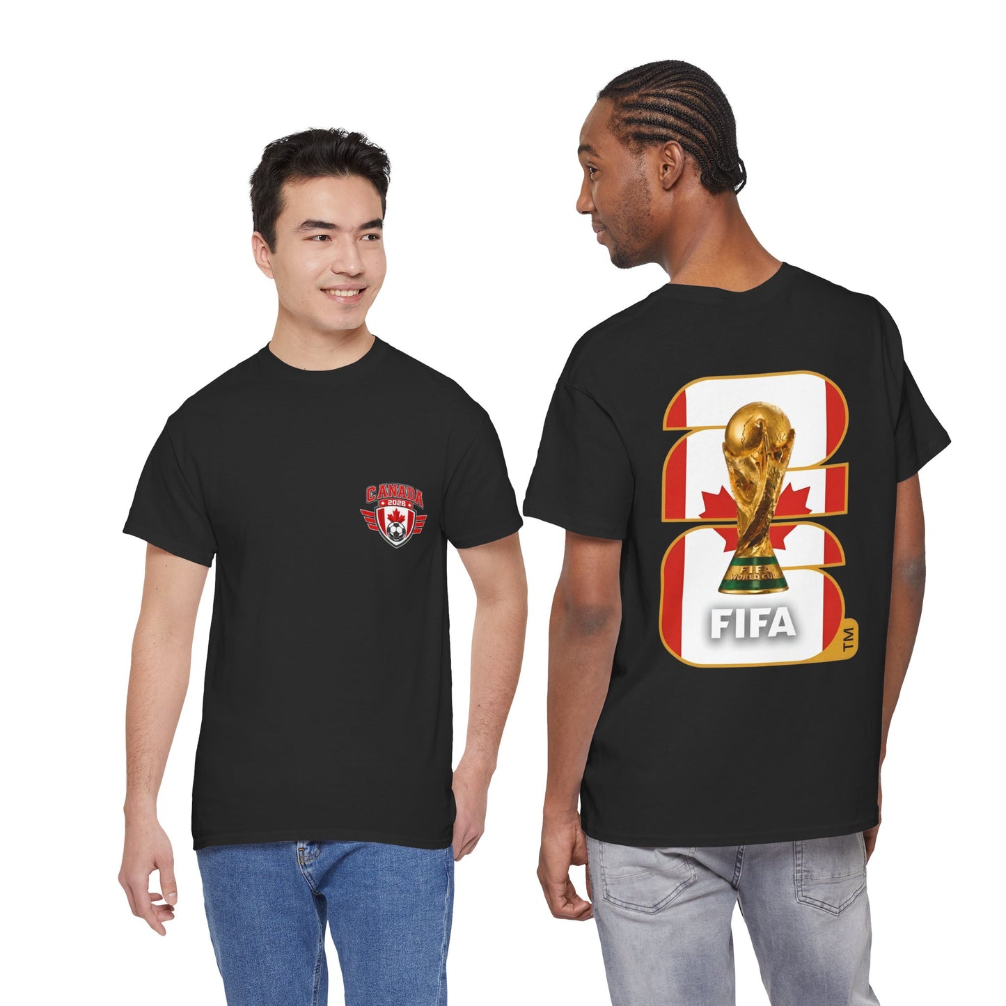 Canada 2026 FIFA World Cup Fan Edition – Front Crest & Championship Back Graphic T-Shirt