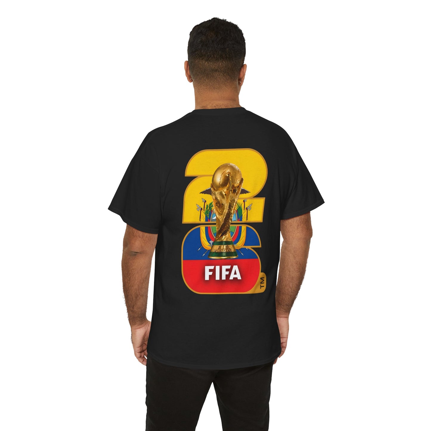 Ecuador 2026 FIFA World Cup Fan Edition – Front Crest & Championship Back Graphic T-Shirt