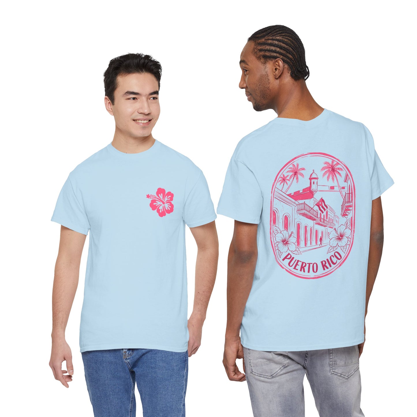 Puerto Rico Hibiscus T-Shirt — Vintage San Juan Beach Tee