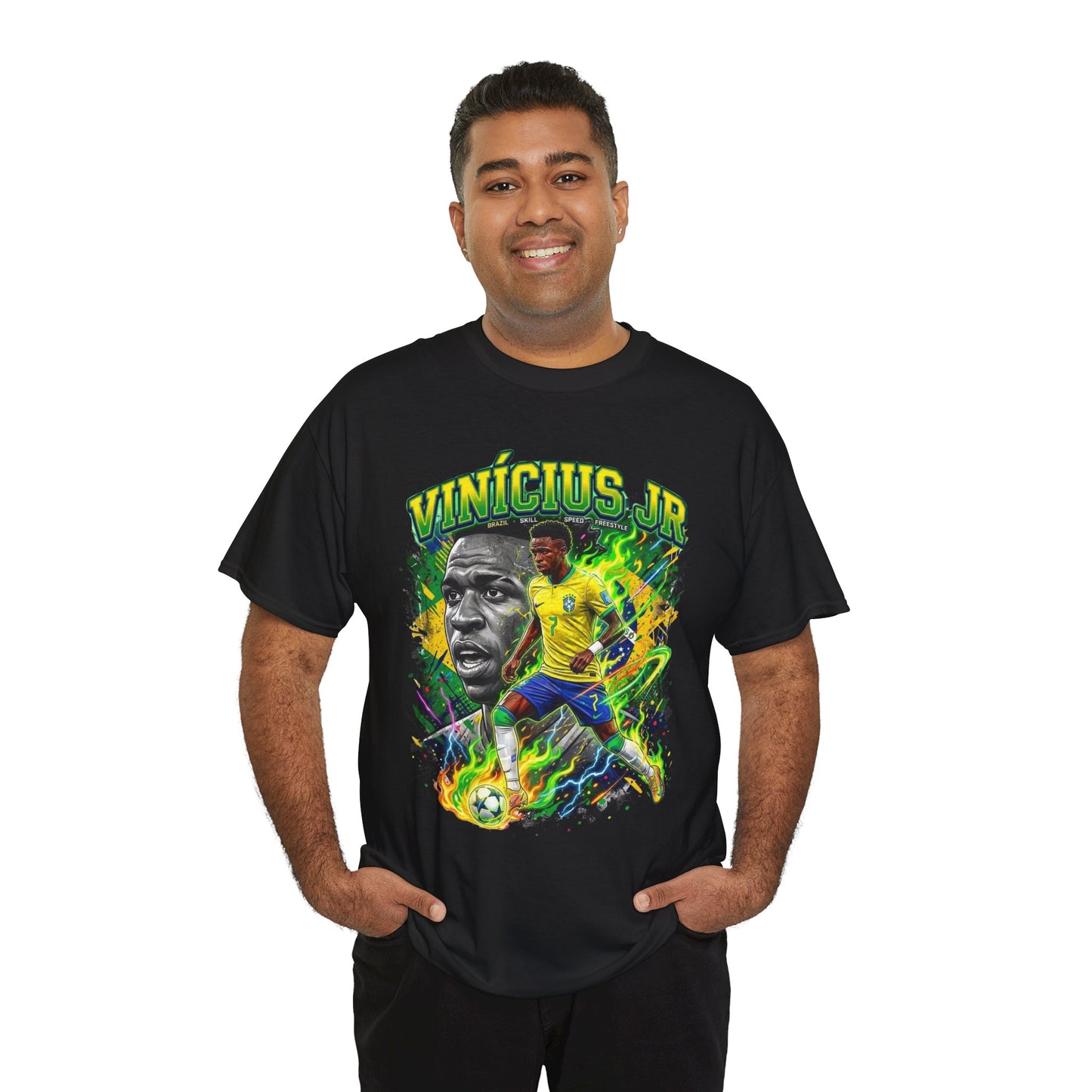 Vinícius Jr. #7 – Brazilian Fire T-Shirt