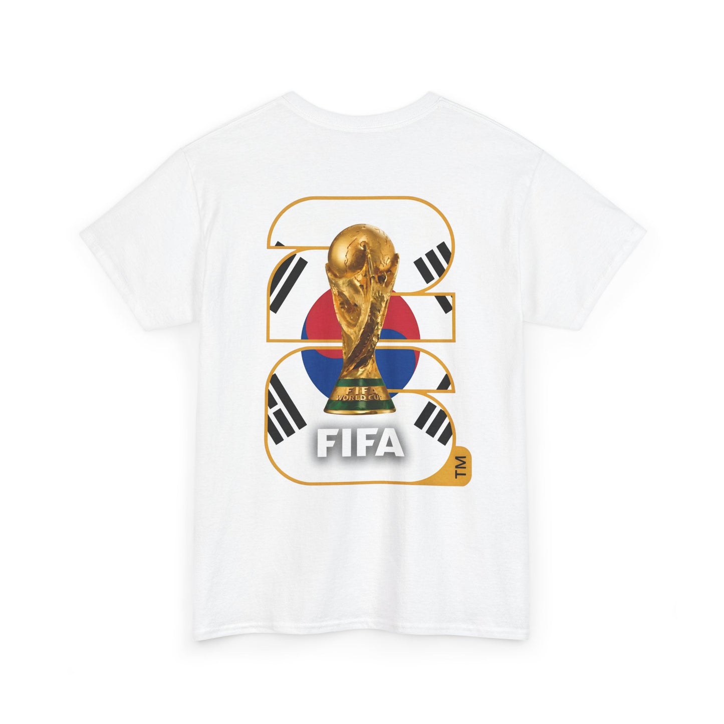 South Korea 2026 FIFA World Cup Fan Edition – Front Crest & Championship Back Graphic T-Shirt